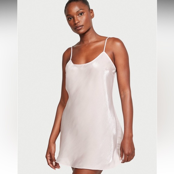 Victoria's Secret Other - VS Organza Mini Slip Dress in White Medium